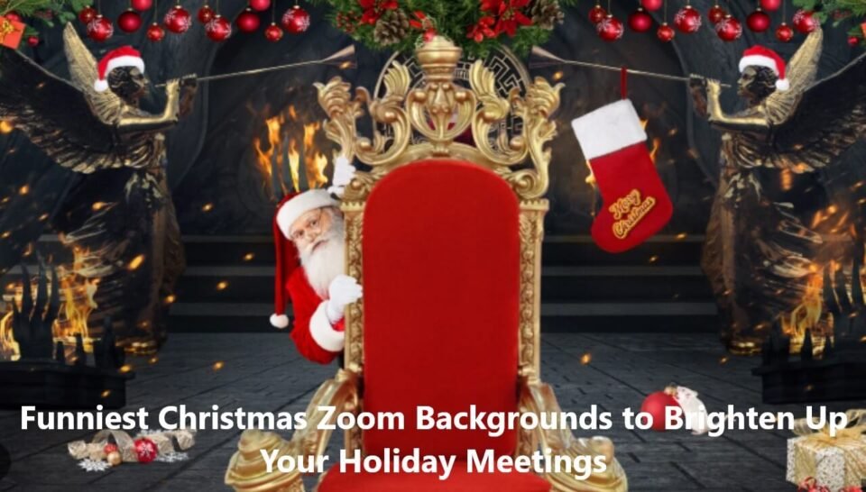 Funniest Christmas Zoom Backgrounds to Brighten Up Your Holiday Meetings
